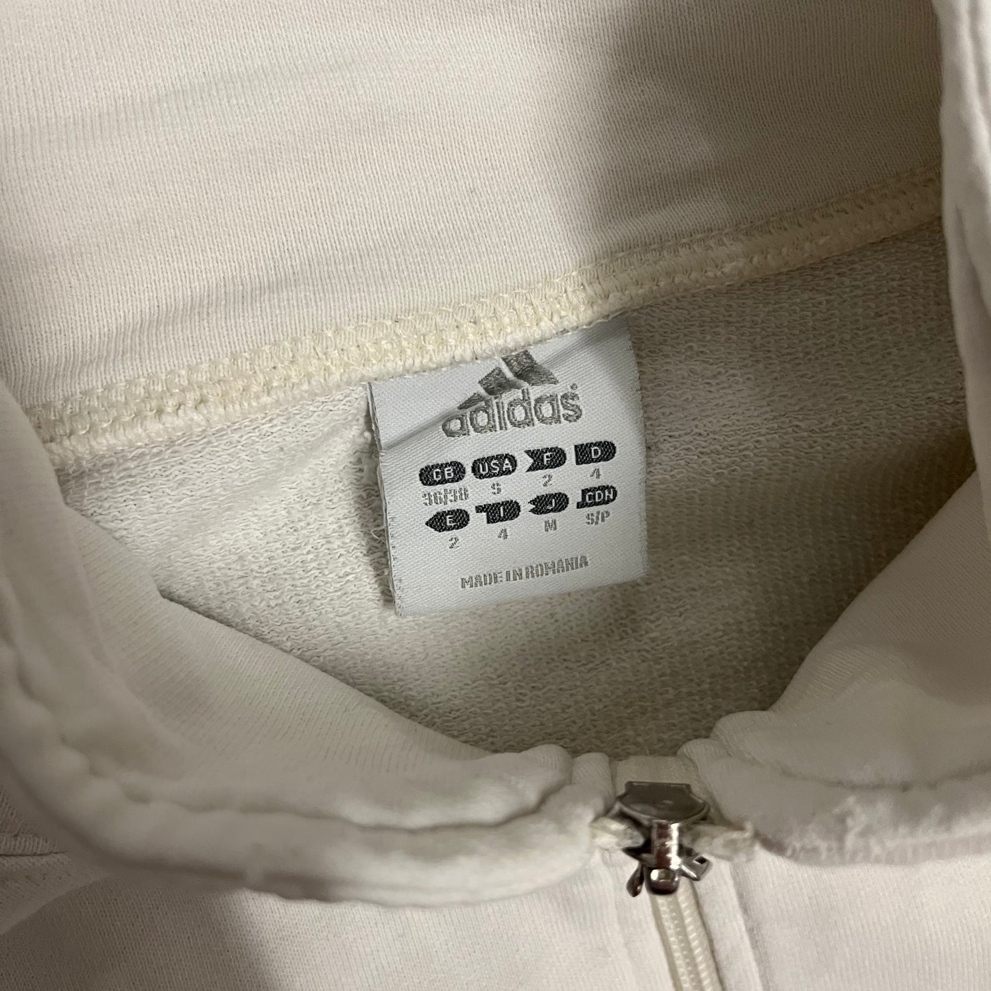 Vintage White Red Adidas Track Jacket - M