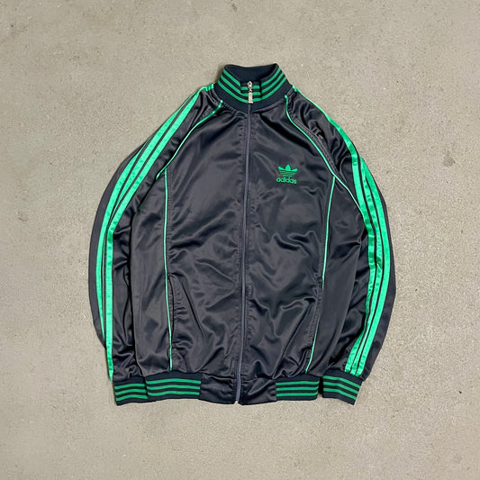 Vintage Grey Green Adidas Track Jacket - M