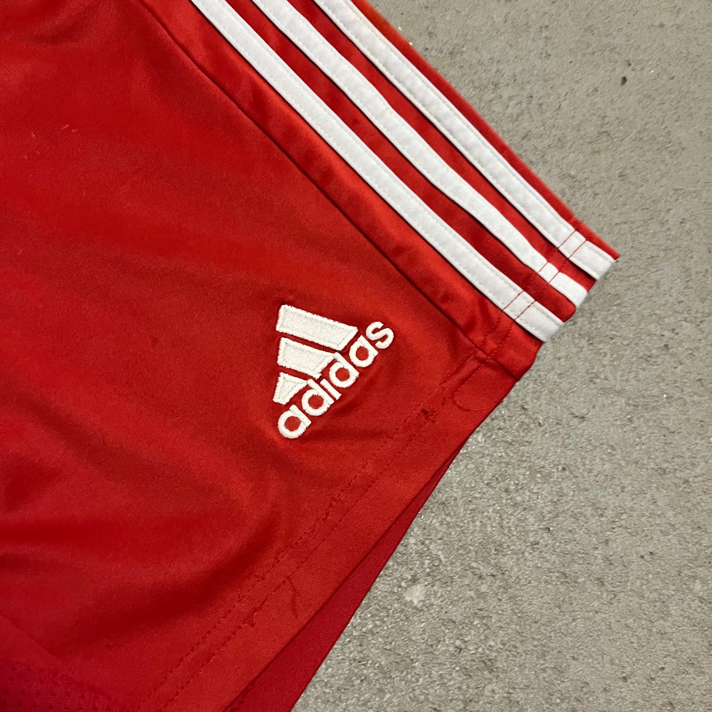 2007 Red Adidas Shorts - L