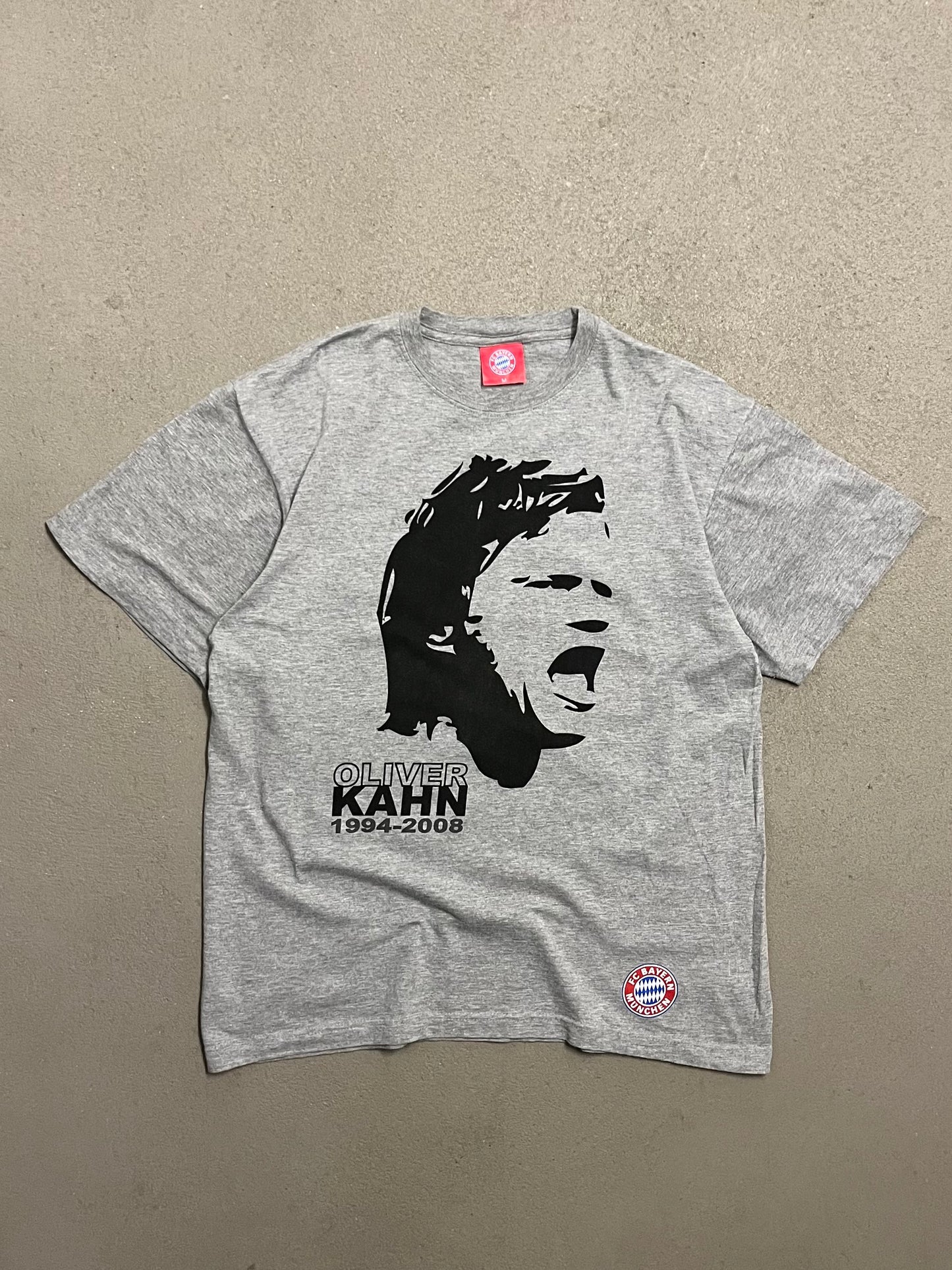 Vintage Grey FC Bayern Oliver Kahn Tee - M