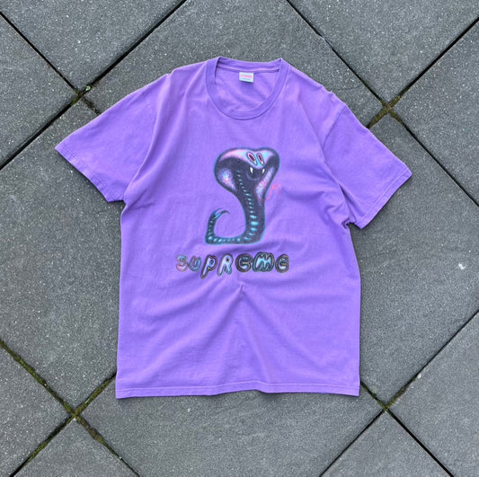 Purple Supreme Snake Tee - L