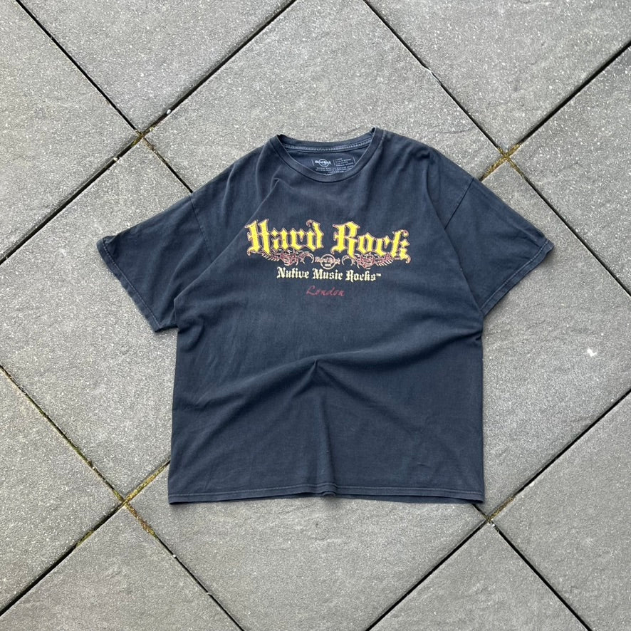 Vintage Black Hard Rock London Tee - XL