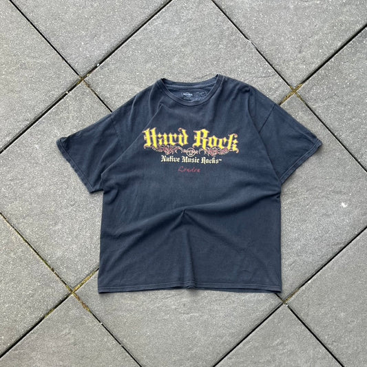 Vintage Black Hard Rock London Tee - XL