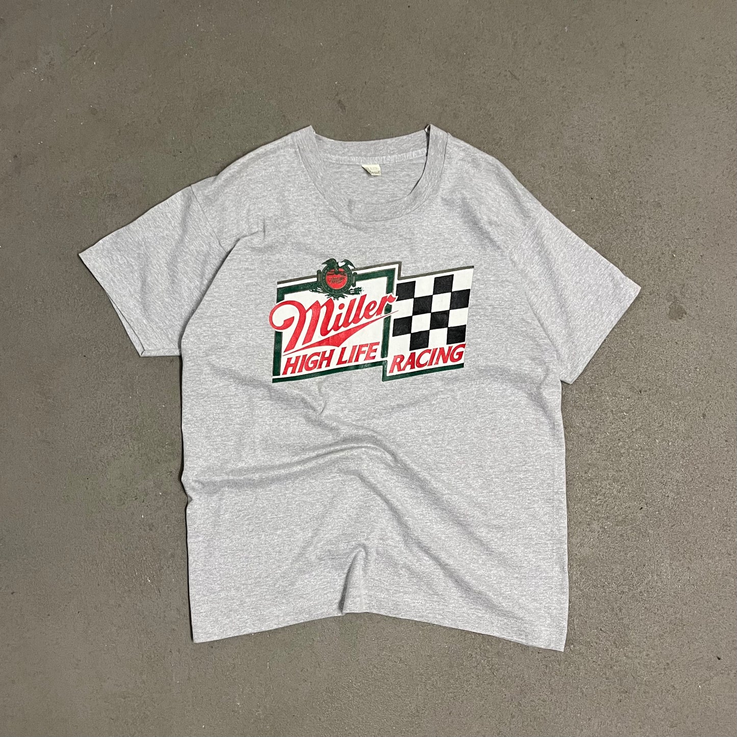 Vintage Grey Screen Stars Miller Racing Single Stitch Tee - L