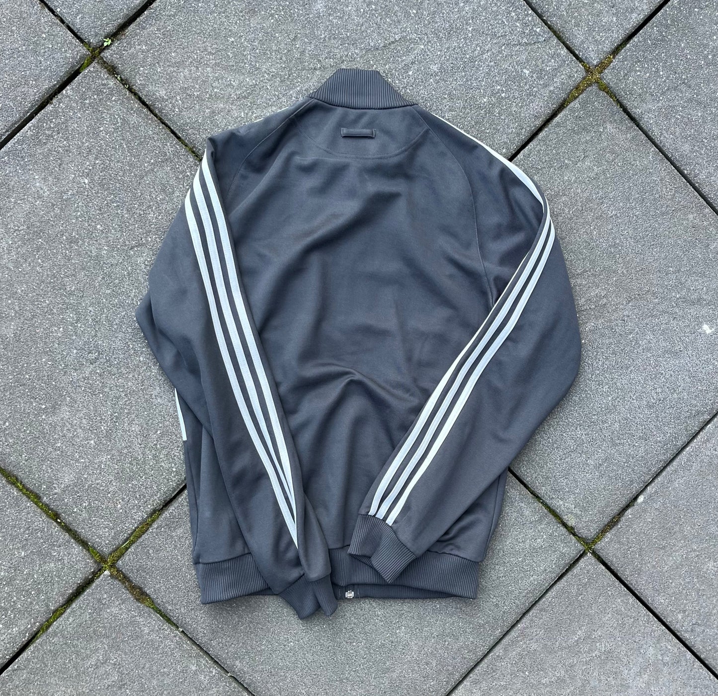 2008 Grey Adidas Track Jacket - M