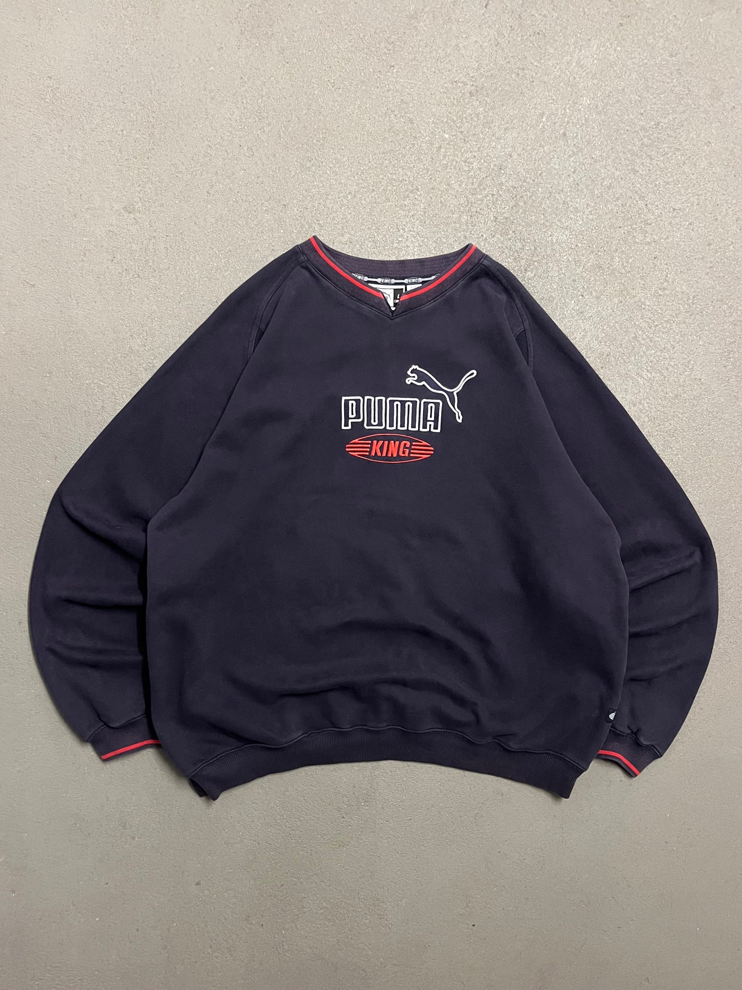 Vintage Y2K Blue Puma King Sweater - L