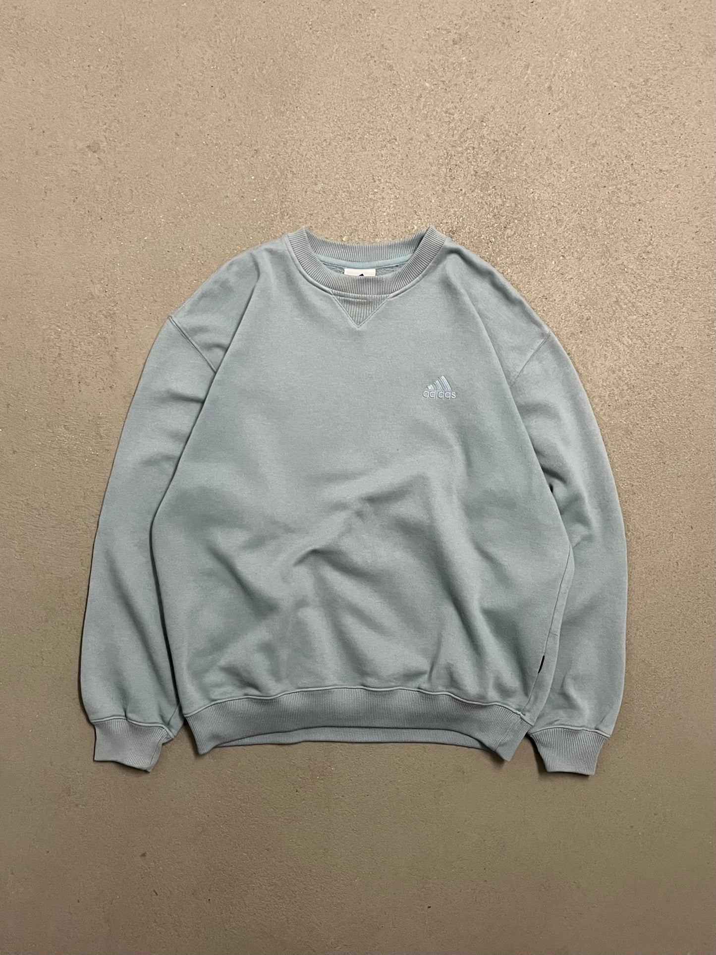 Vintage Y2K 2001 Baby Blue Adidas Sweater - M