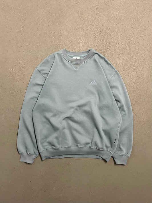 Vintage Y2K 2001 Baby Blue Adidas Sweater - M