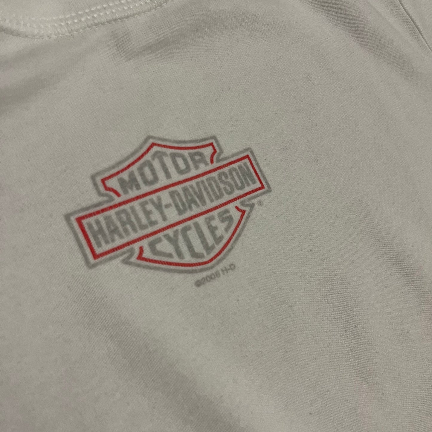 2008 White Harley Davidson Tribal Tee - S (W)