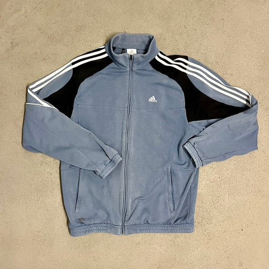 2008 Grey Adidas Track Jacket - L
