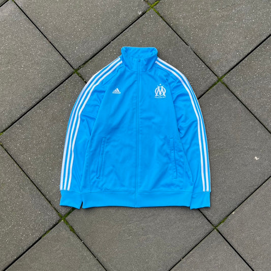 Vintage Blue Adidas Olympique Marseille Track Jacket - L