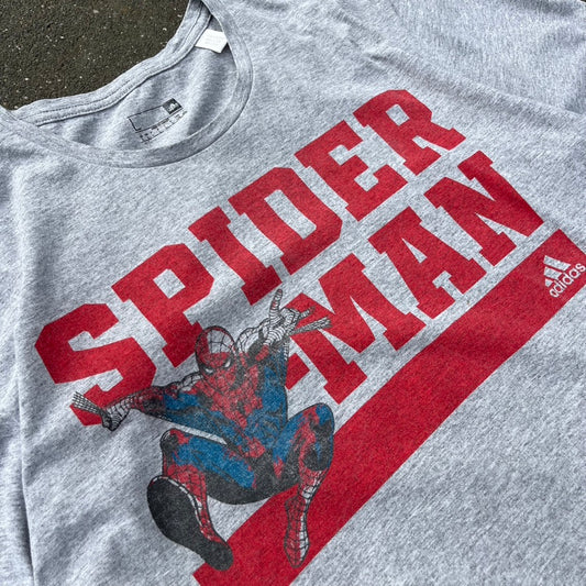 2016 Grey Adidas Spiderman Tee  - L