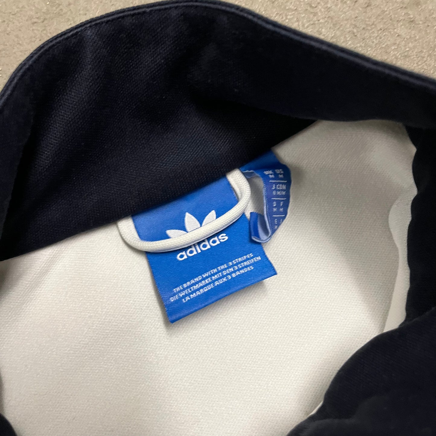 2017 White Blue Adidas Beckenbauer Track Jacket - M