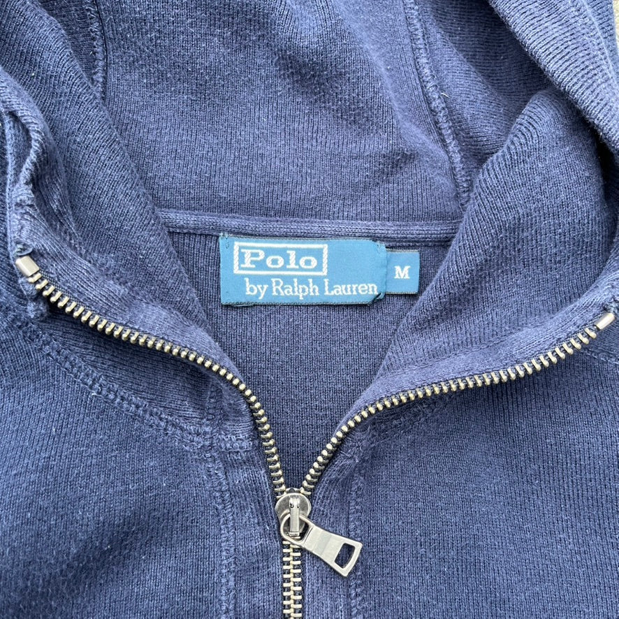 Blue Ralph Lauren Zip Hoodie - M