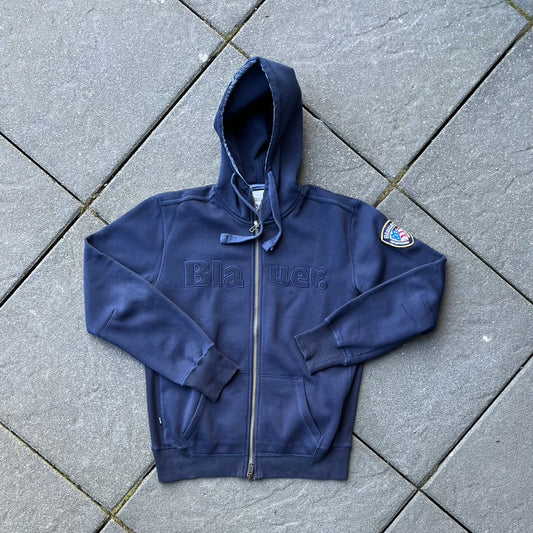 Blue Blauer Zip Hoodie - L
