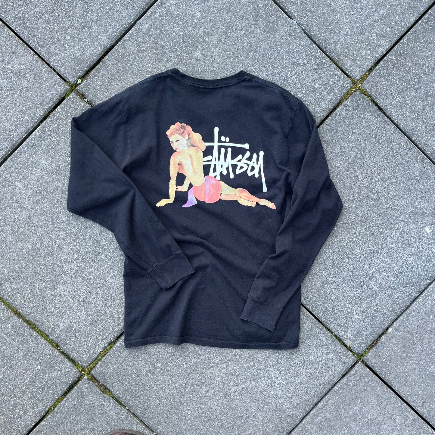 Black Stüssy Longsleeve - M