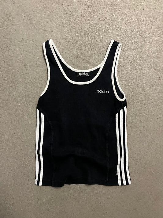 Vintage 90s Black White Adidas Top - M (W)