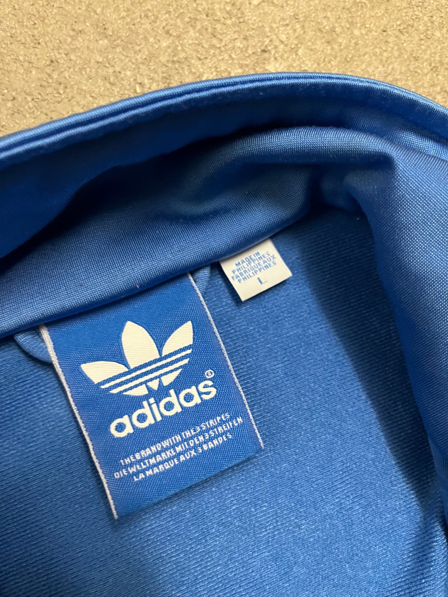 2010 Blue Adidas Firebird Track Jacket - L