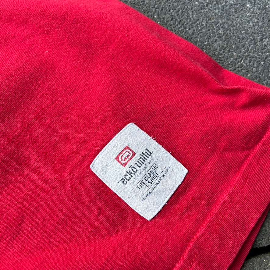 Vintage Y2K Red Ecko Tee - L