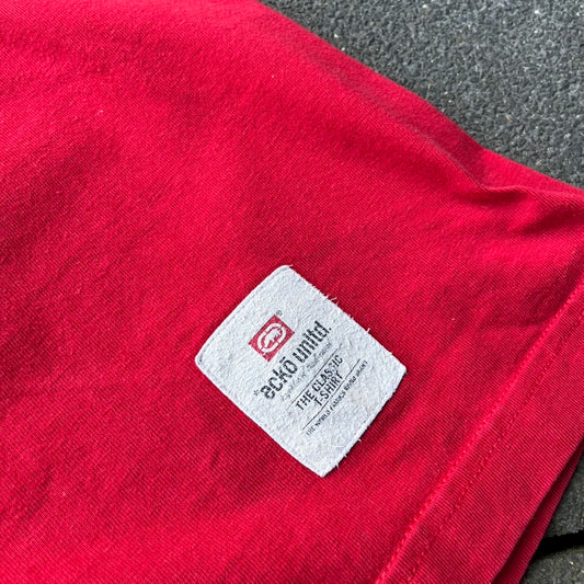 Vintage Y2K Red Ecko Tee - L