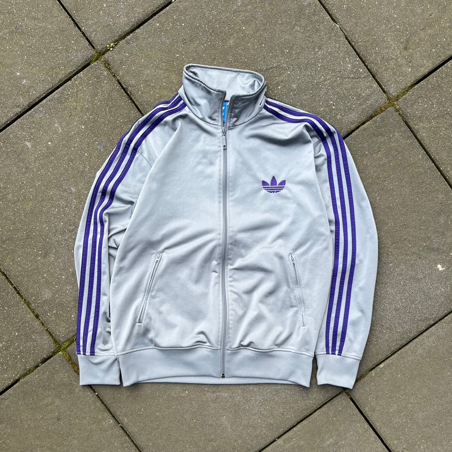 2012 Silver Purple Adidas Firebird Track Jacket - L