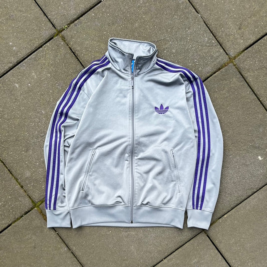 2012 Silver Purple Adidas Firebird Track Jacket - L