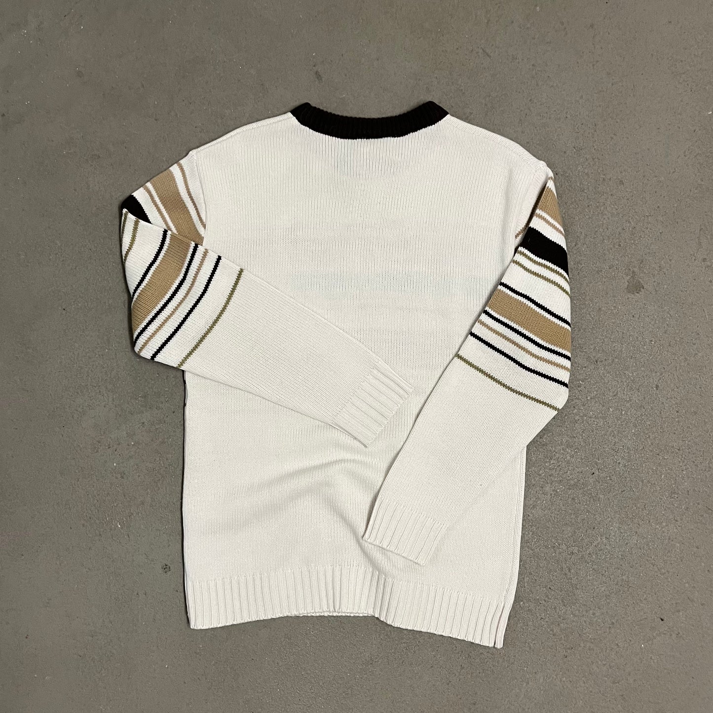 Vintage Y2K Beige Southpole Knit Sweater - L