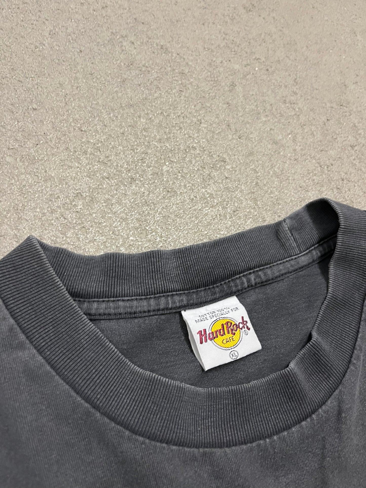 Vintage Grey Faded Hard Rock Cafe Bangkok Tee - XL