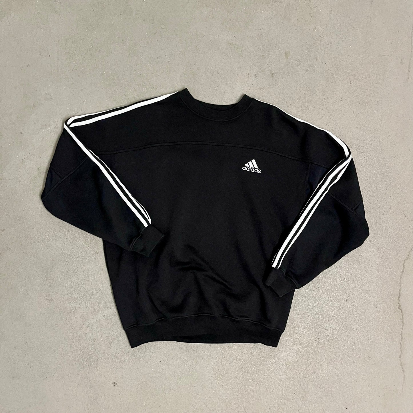 Vintage 90s Black Adidas Sweater - L