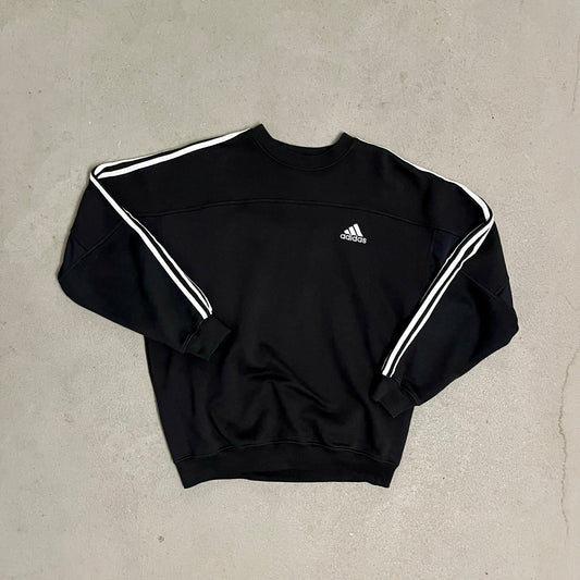 Vintage 90s Black Adidas Sweater - L