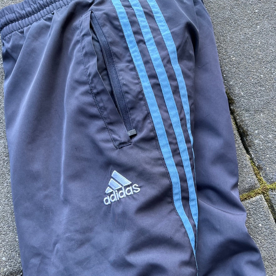 Vintage Blue Adidas Real Madrid Track Pants - L