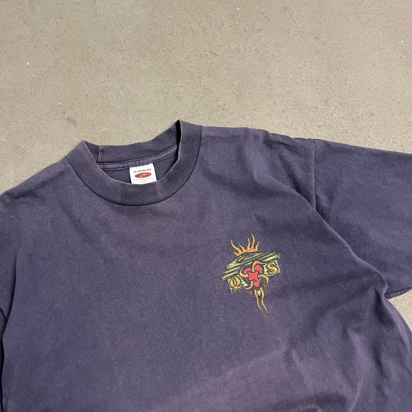 Vintage Purple Faded Quicksilver Tee - L