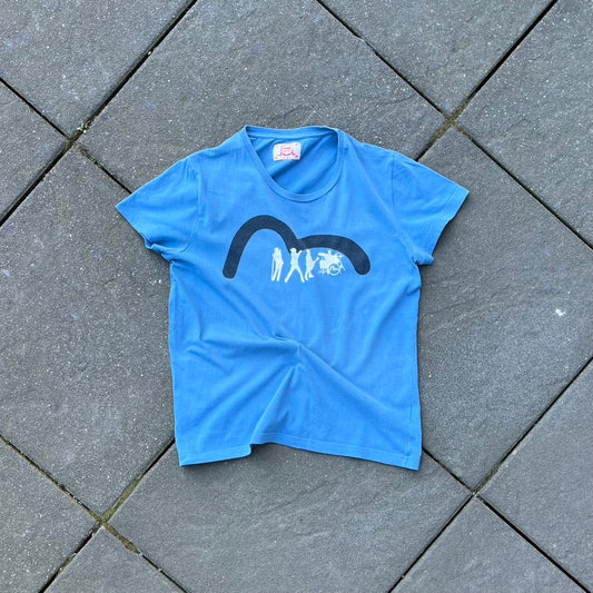 Vintage Blue Evisu Tee - M (W)