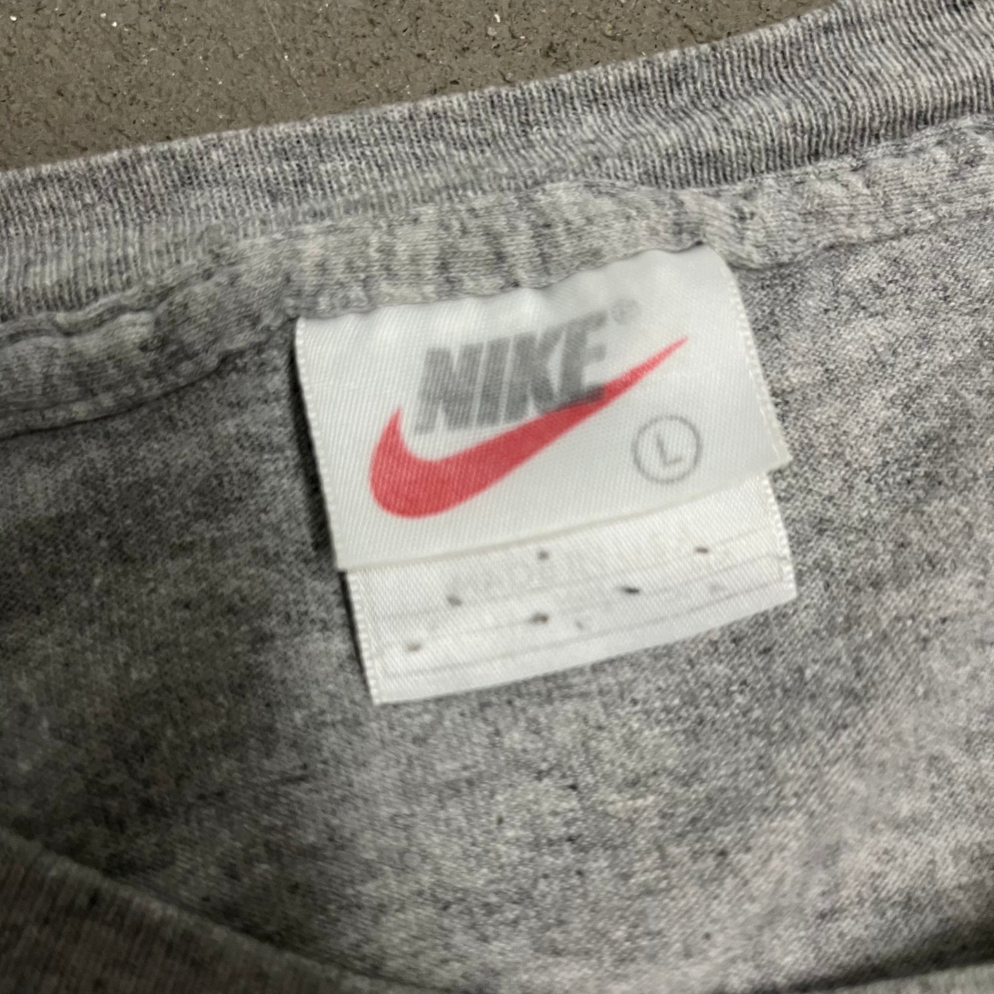 Vintage Grey Nike Tee Made in USA - L