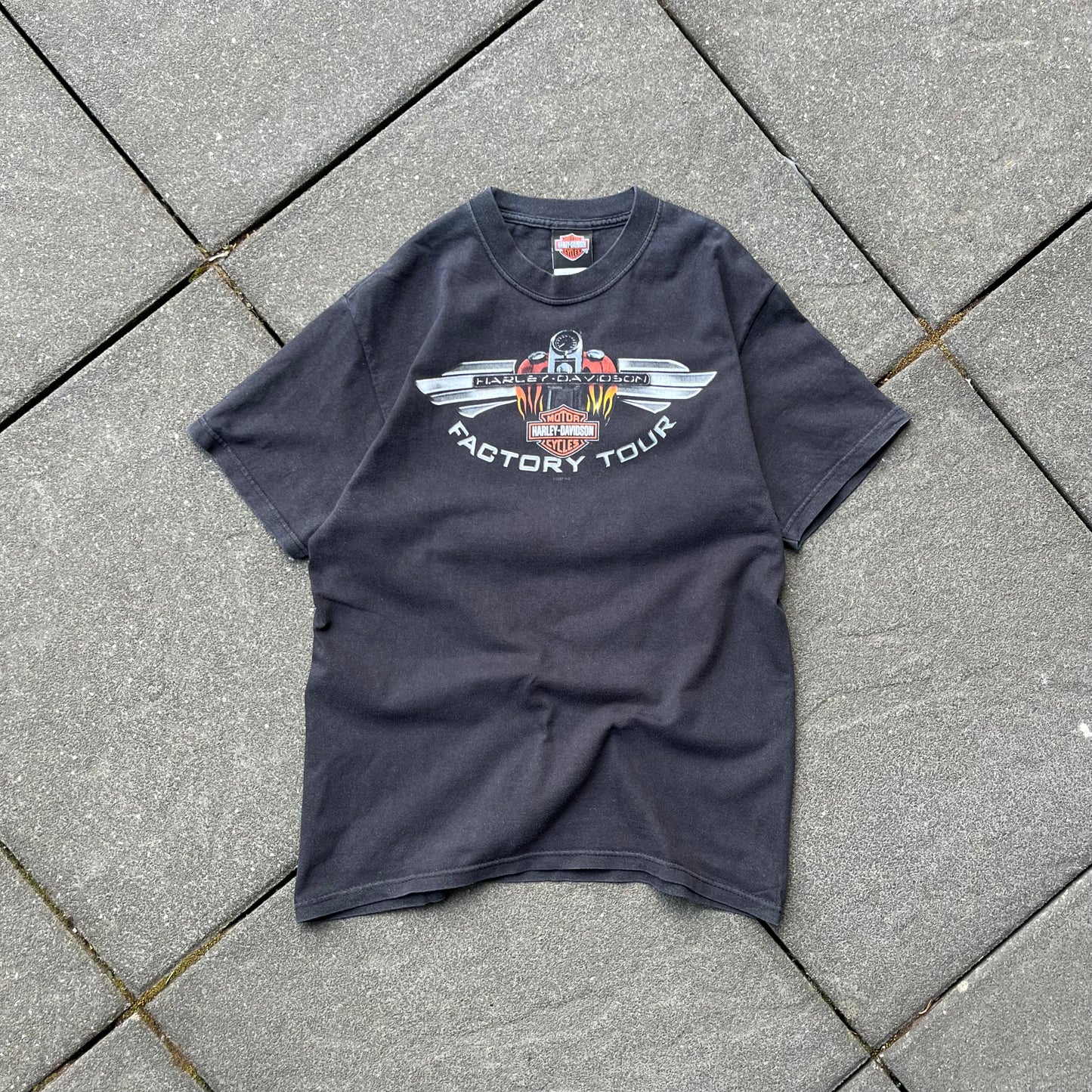 2007 Black Harley Davidson Tee - M