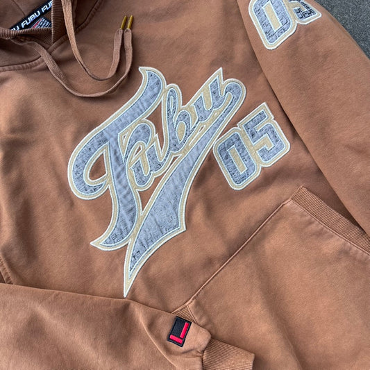Vintage Y2K Brown Fubu Hoodie - M