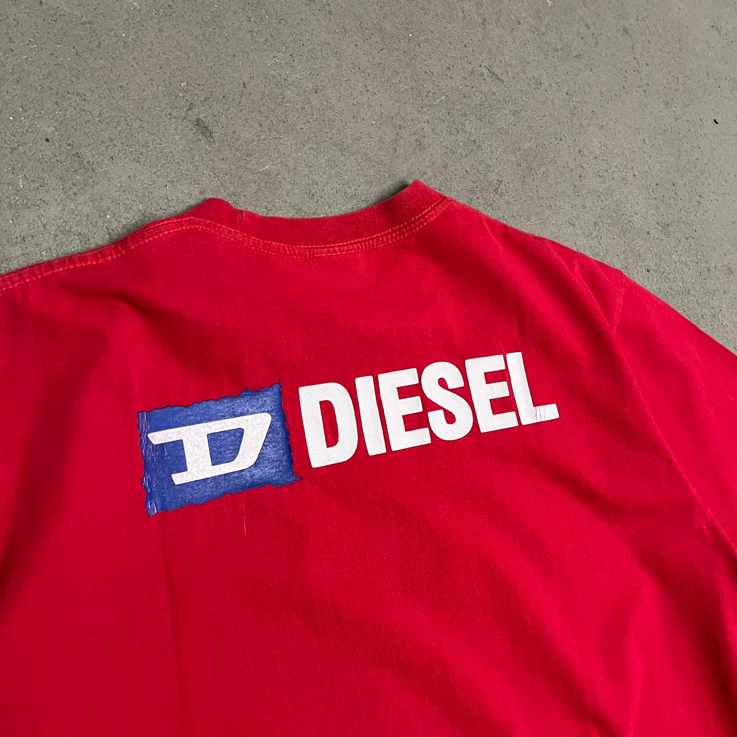 Vintage Y2K Red Diesel Dragon Tee - L