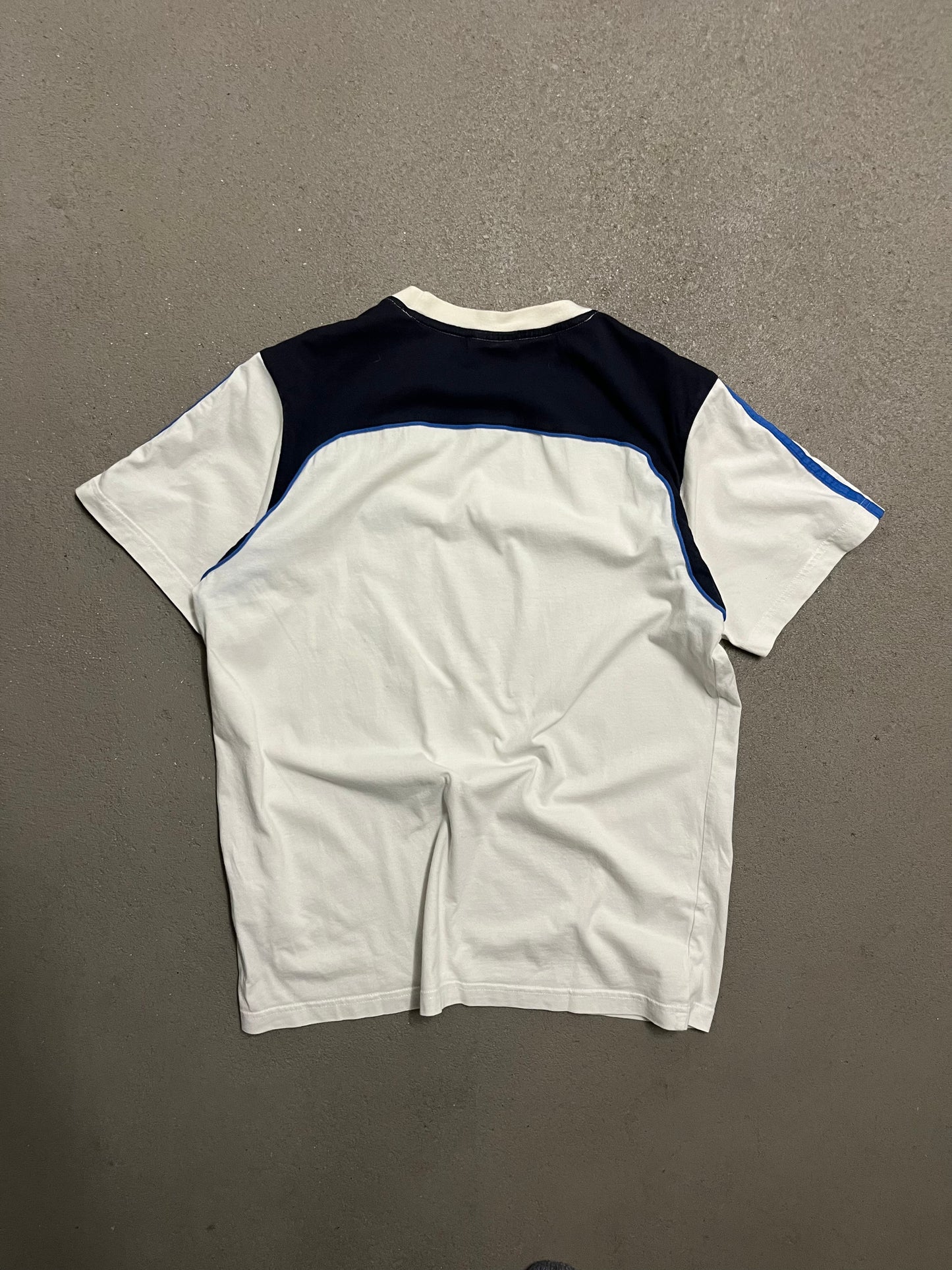 Vintage 2007 White Black Blue Adidas Tee - M (W)