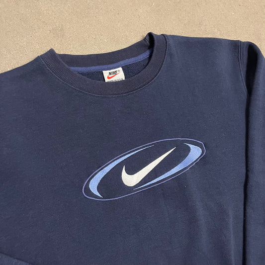 Vintage 90s Blue Nike Sweater - L