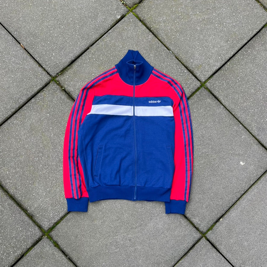Vintage Blue Red Adidas Track Jacket - M
