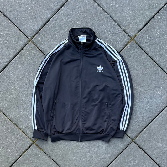 Vintage Black Adidas Track Jacket - L