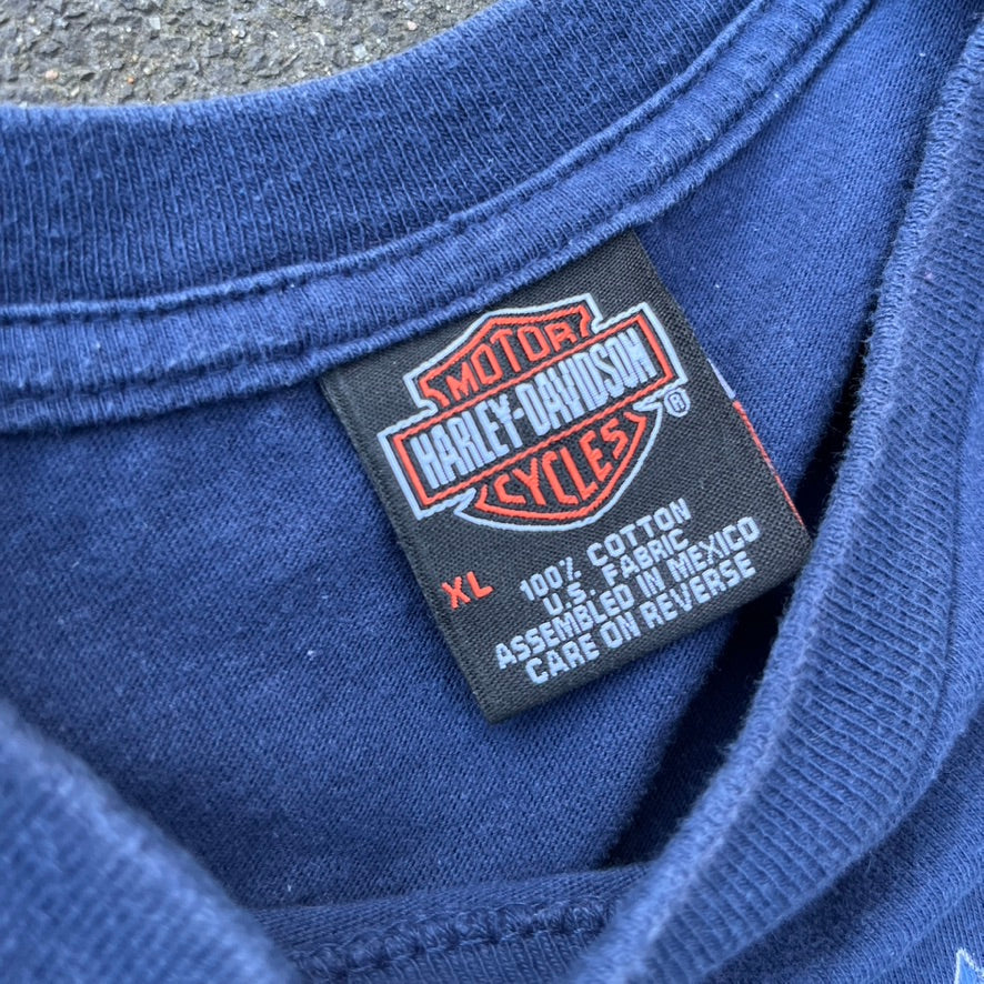 2007 Blue Harley Davidson Tee - XL