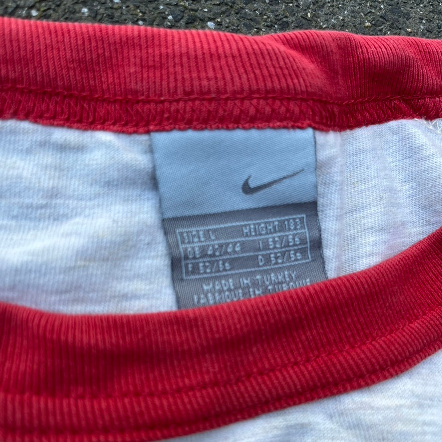 Vintage Grey Nike Ringer Tee - L