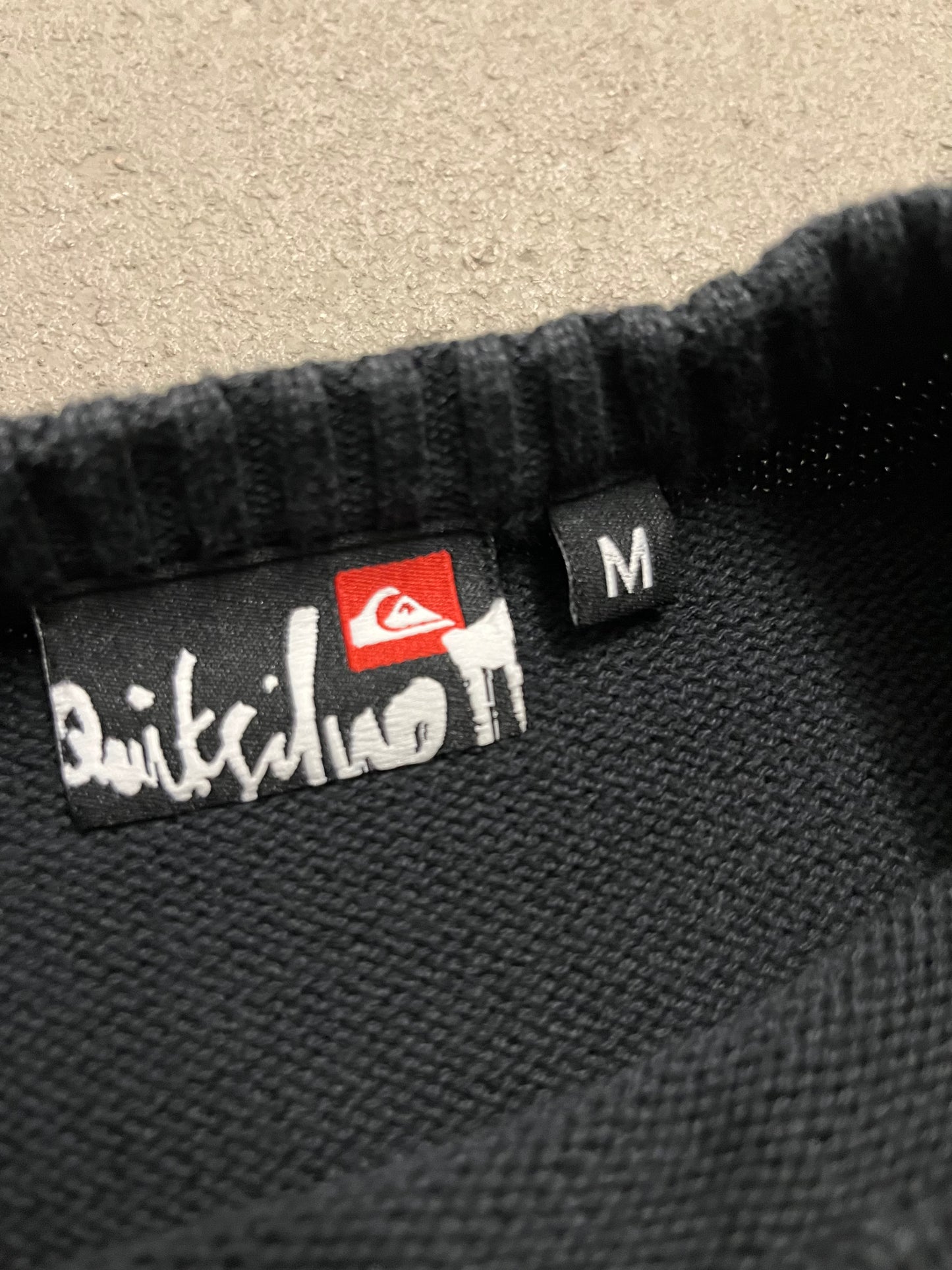 Vintage Y2K Black Quicksilver Knit Sweater - M