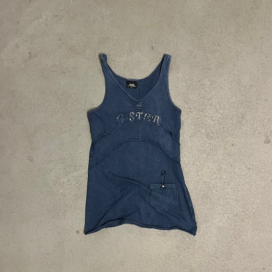 Vintage Y2K Blue G-Star Top - M (W)