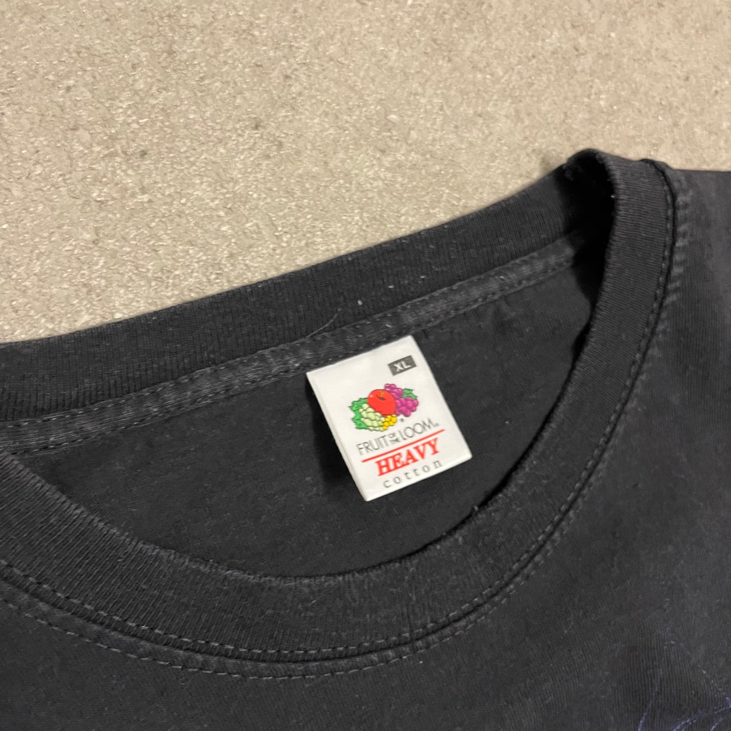 Vintage Black Fruit of the Loom ACDC Tee - XL