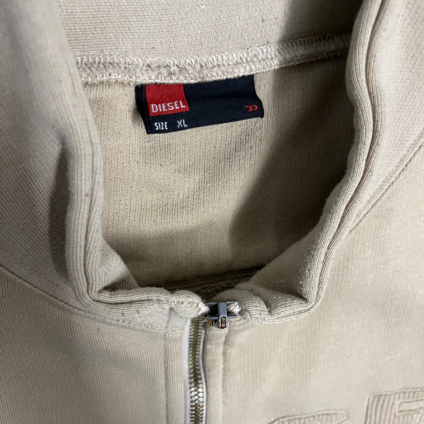 Vintage Beige Diesel Zip Up - L