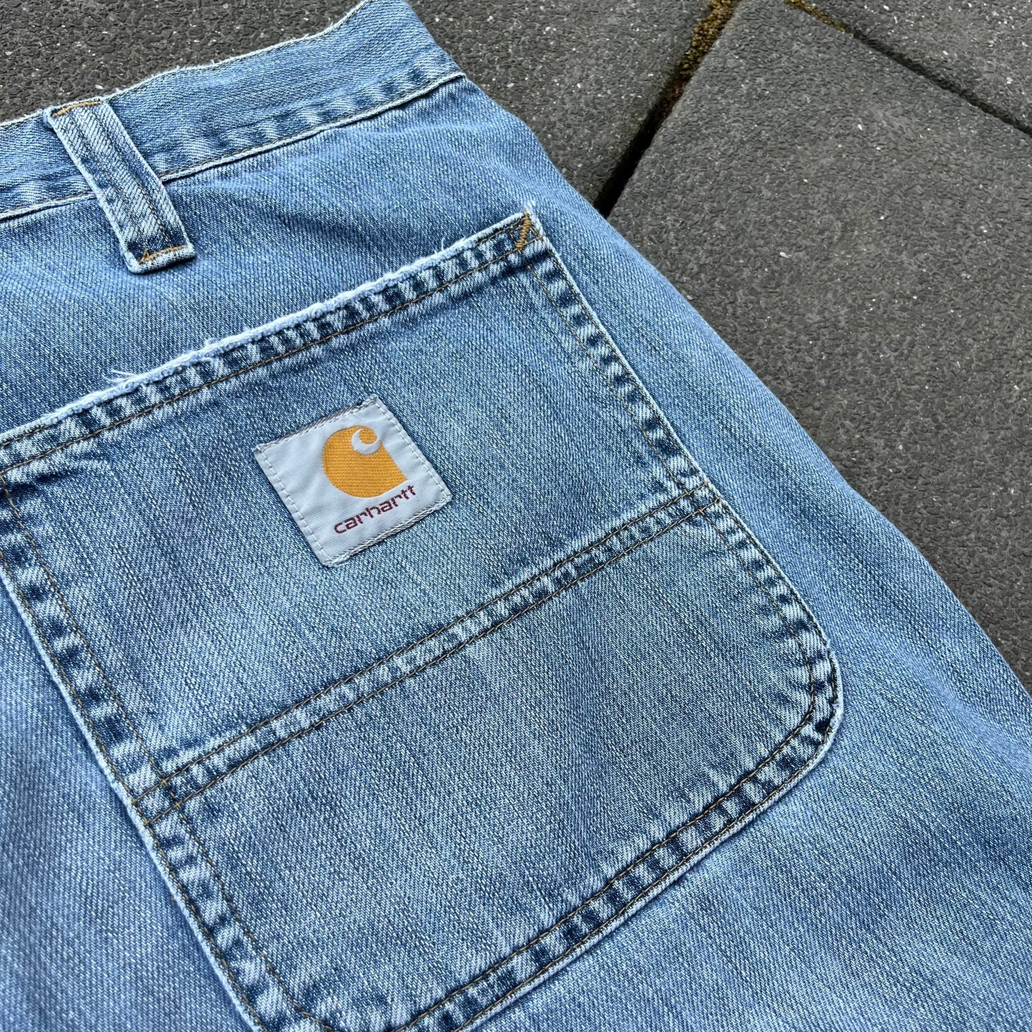 Vintage Blue Carhartt Jeans Shorts - M