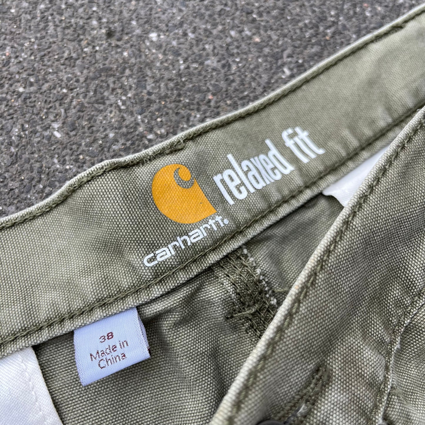 Green Carhartt Cargo Shorts- 38