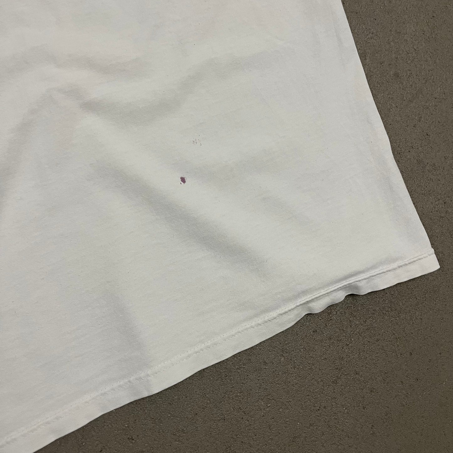 Vintage White Stüssy Tee Made in USA - M